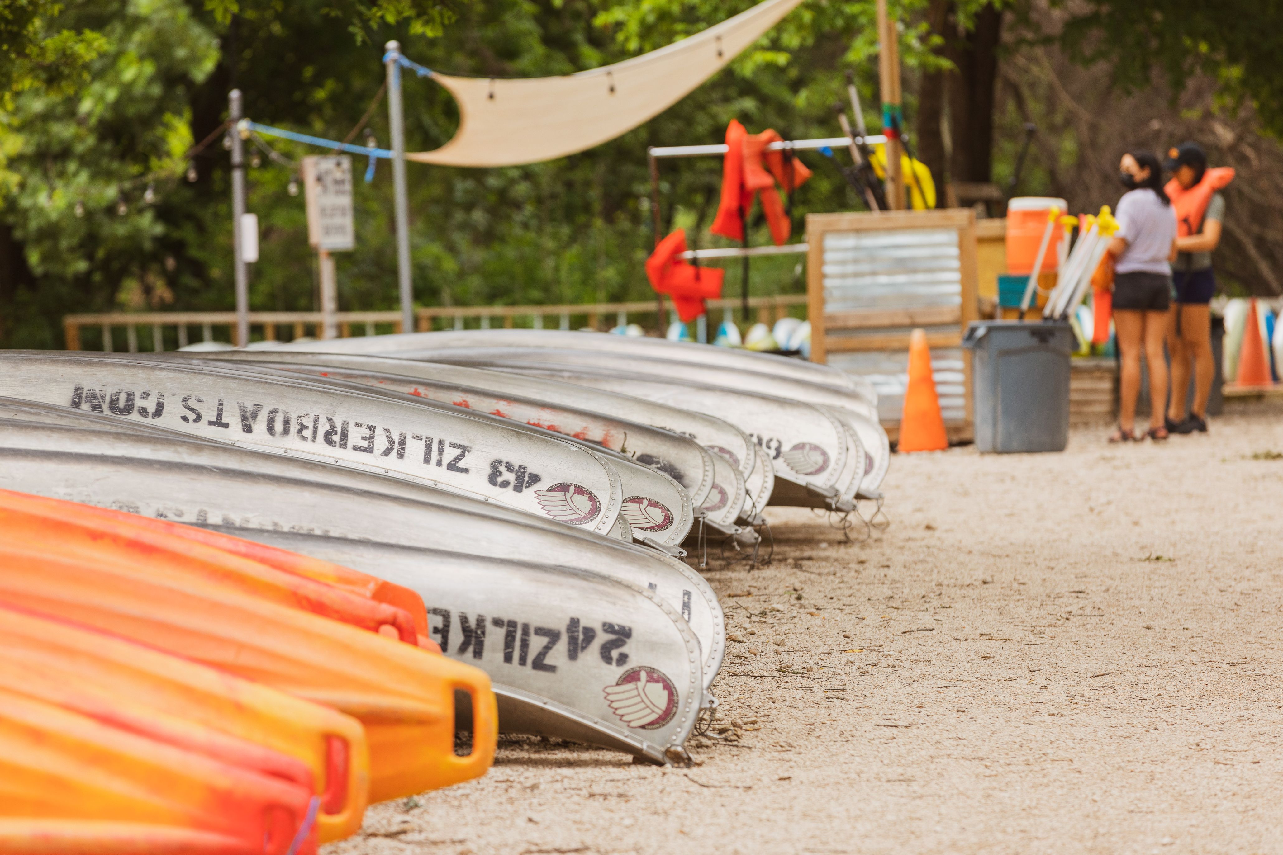 Zilker Park boat rental station